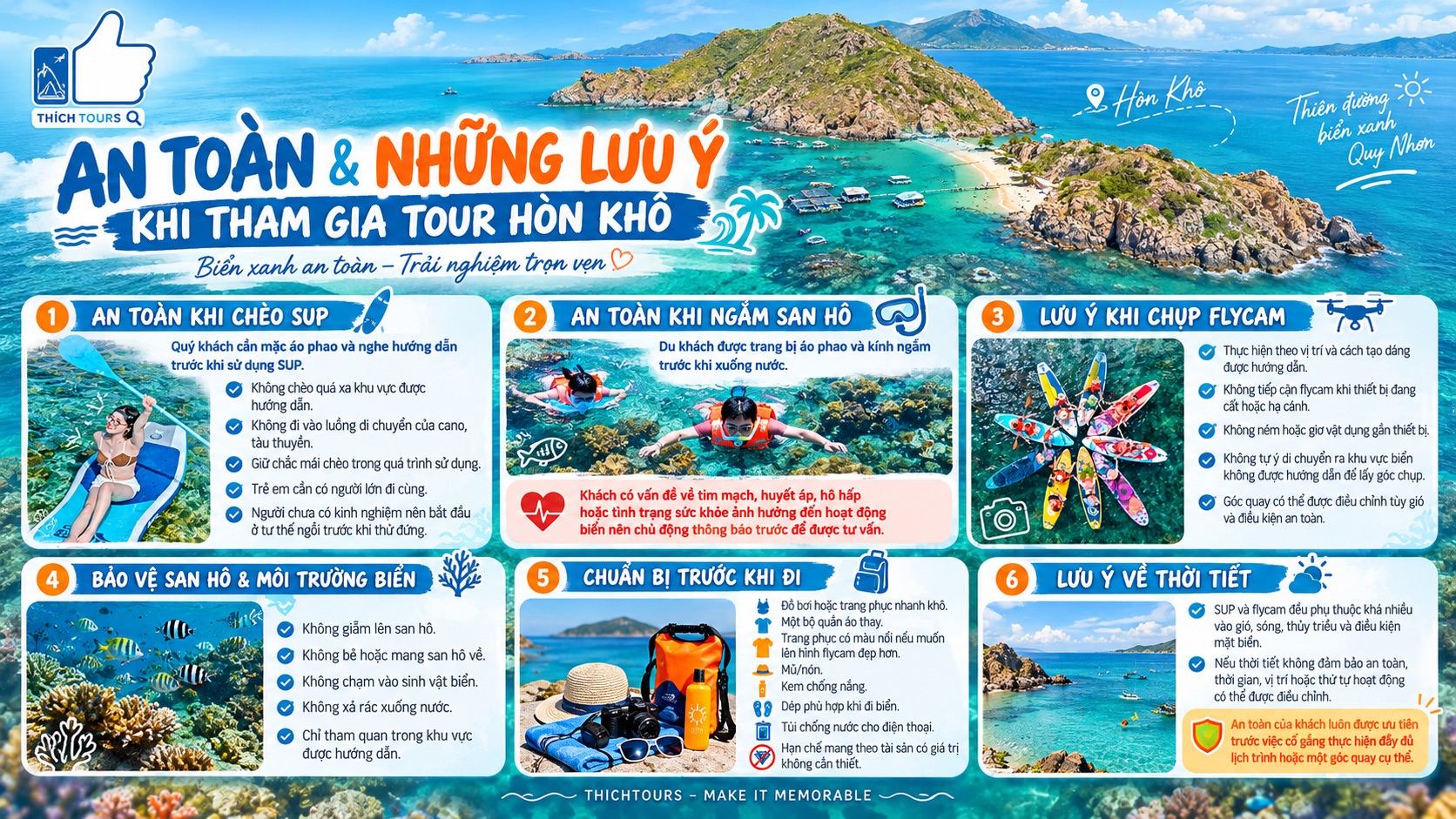 Những lưu ý khi tham quan Hòn Khô
