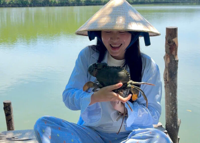 z6587480855846_2f7d06f770ae7746649dcaa9a78728a6 Cua Thịt được đánh bắt tại khu vực Đầm