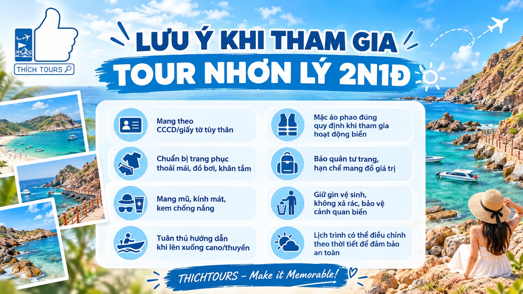Những lưu ý khi tham gia tour Nhơn Lý 2 Ngày 1 Đêm
