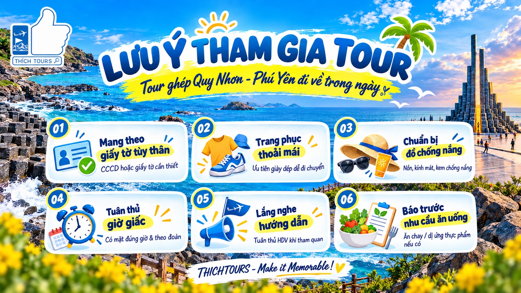 An toàn, lưu ý khi tham gia tour