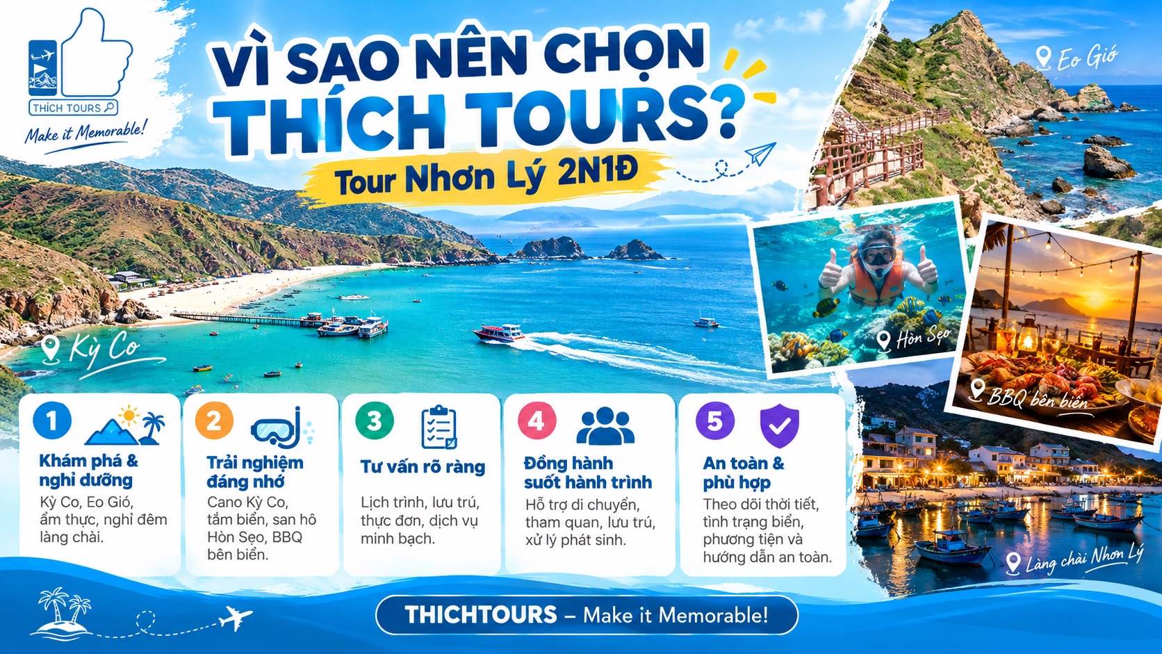 Vì sao nên lựa chọn THICHTOURS?