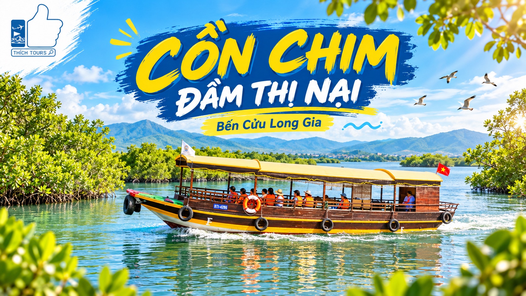 Ảnh bìa tour du thuyền Cồn Chim