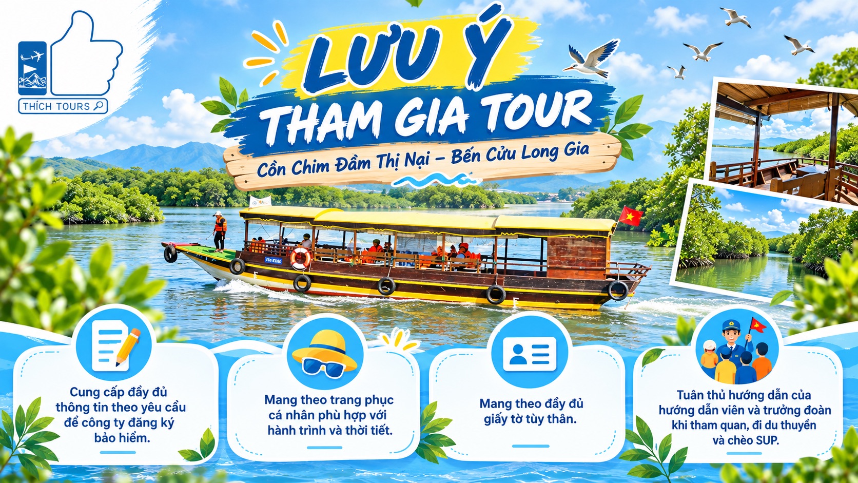 An toàn, lưu ý khi tham gia tour