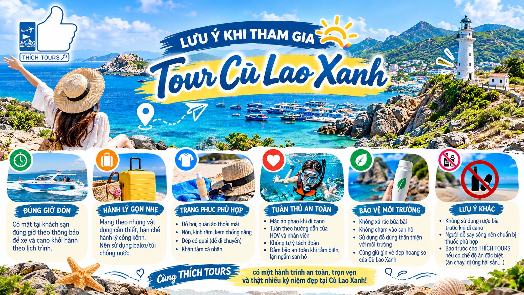 An toàn, lưu ý khi tham gia tour