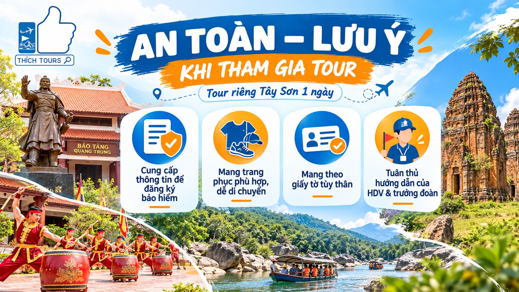 An toàn, lưu ý khi tham gia tour
