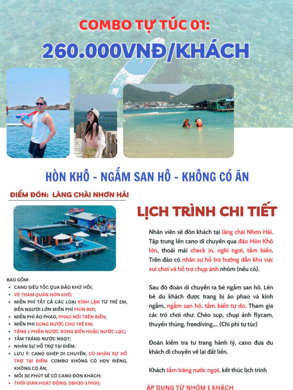 Combo tự túc Không ăn cơ bản
