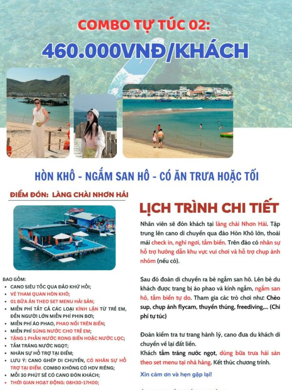 Combo tự túc CÓ ăn cơ bản