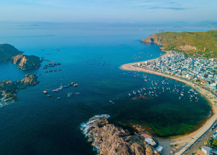 Toàn cảnh làng chài Nhơn Hải