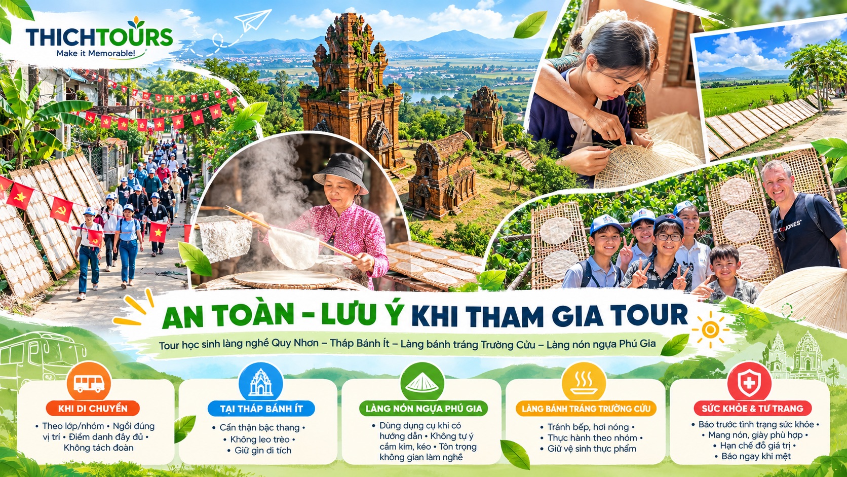 An toàn, lưu ý khi tham gia tour