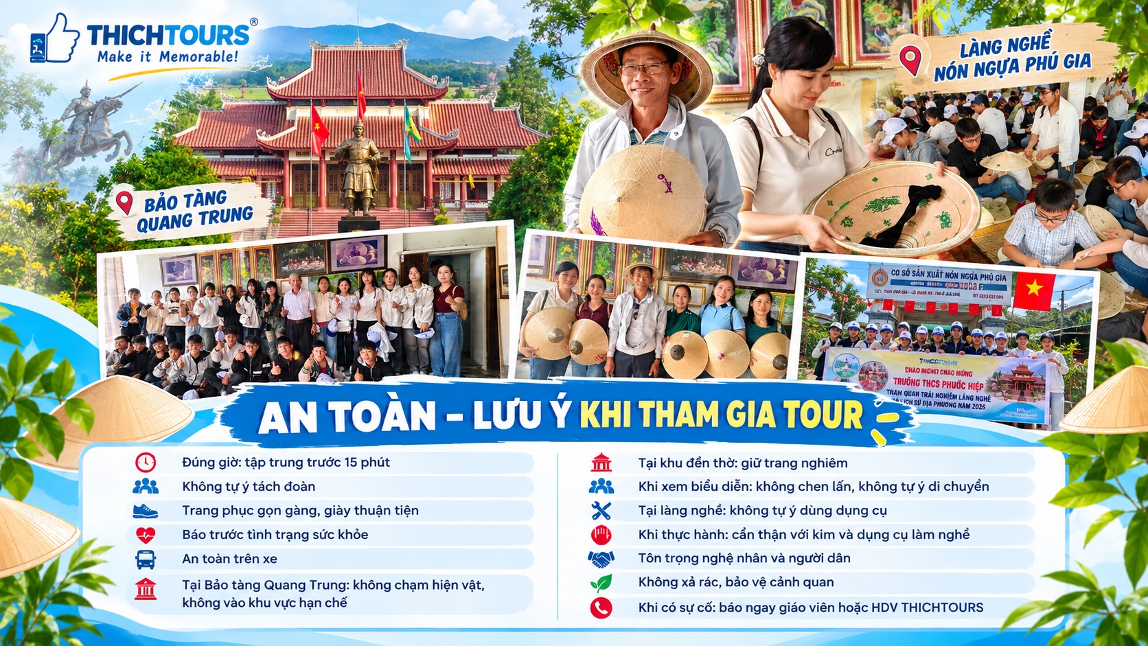 An toàn, lưu ý khi tham gia tour An toàn, lưu ý khi tham gia tour