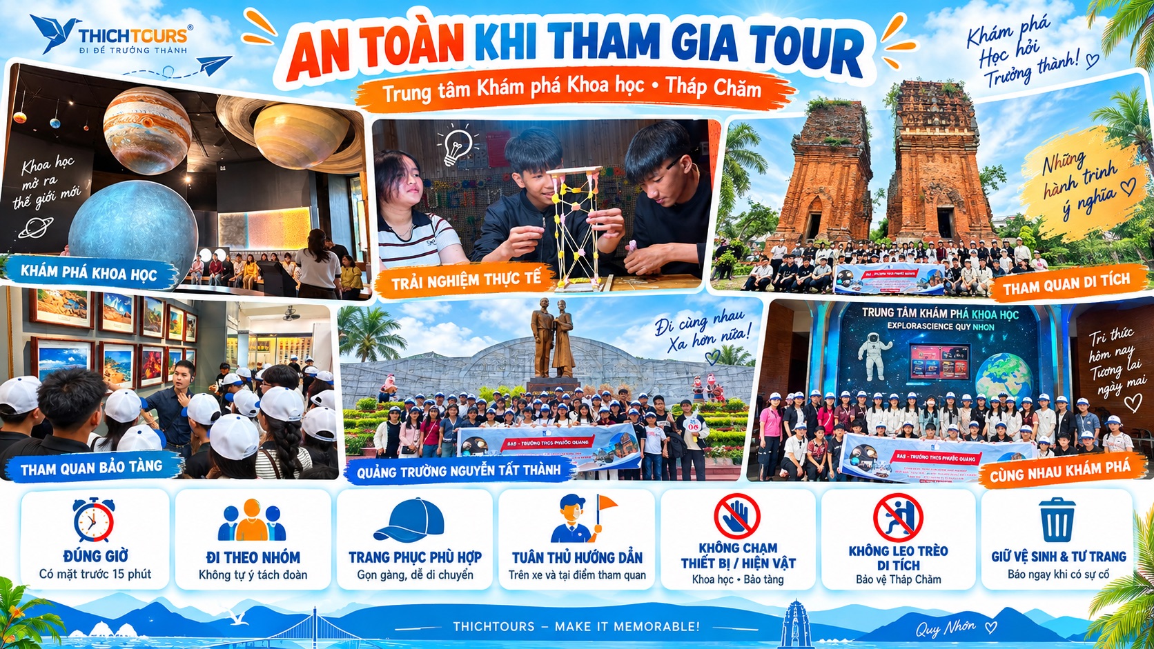 An toàn, lưu ý khi tham gia tour An toàn, lưu ý khi tham gia tour