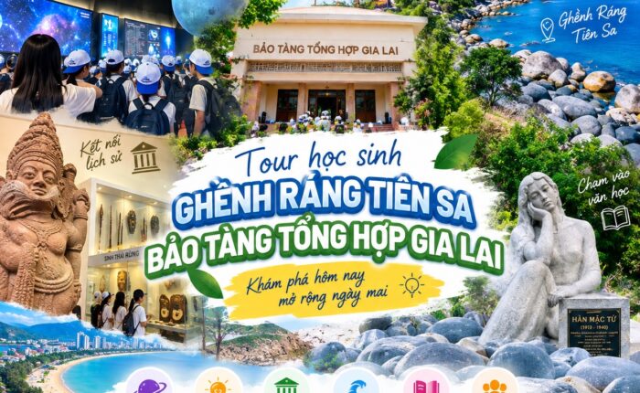 Ảnh đại diện tour Trung tâm khám phá khoa học Quy Nhơn - Quảng trường Nguyễn Tất Thành - Bảo Tàng Tổng hợp Gia Lai - Ghềnh Ráng Tiên Sa