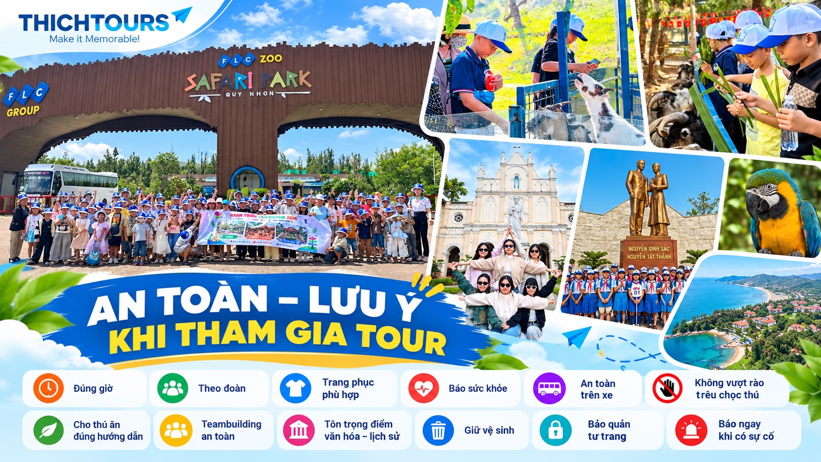 An toàn, lưu ý khi tham gia tour