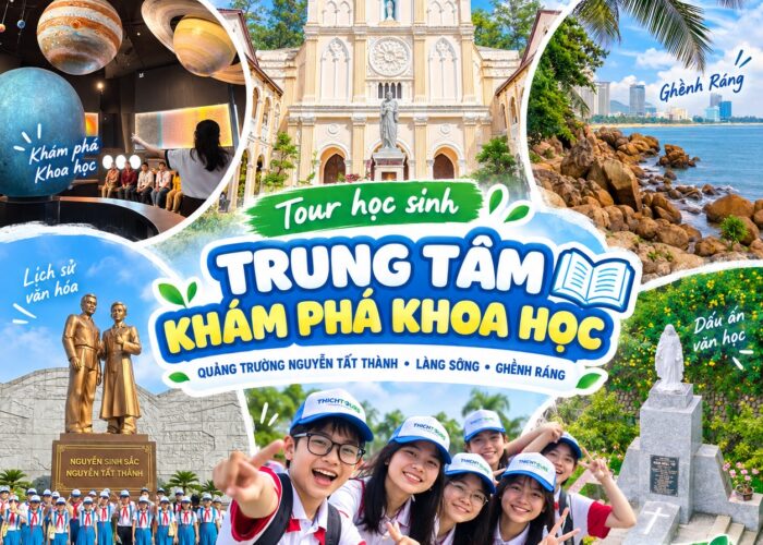Ảnh đại diện tour Trung tâm khám phá khoa học Quy Nhơn - Quảng trường Nguyễn Tất Thành - Ghềnh Ráng Tiên Sa - Tiểu chủng viện Làng Sông