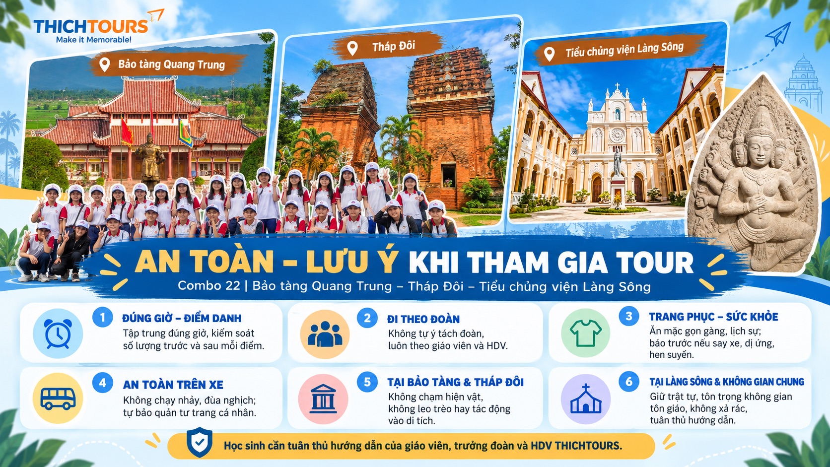 An toàn, lưu ý khi tham gia tour An toàn, lưu ý khi tham gia tour