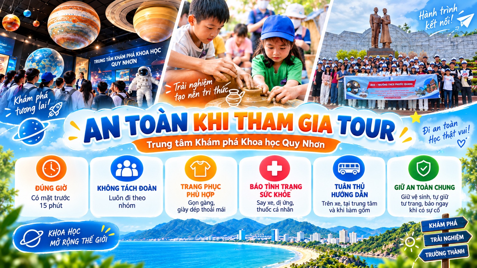 An toàn, lưu ý khi tham gia tour