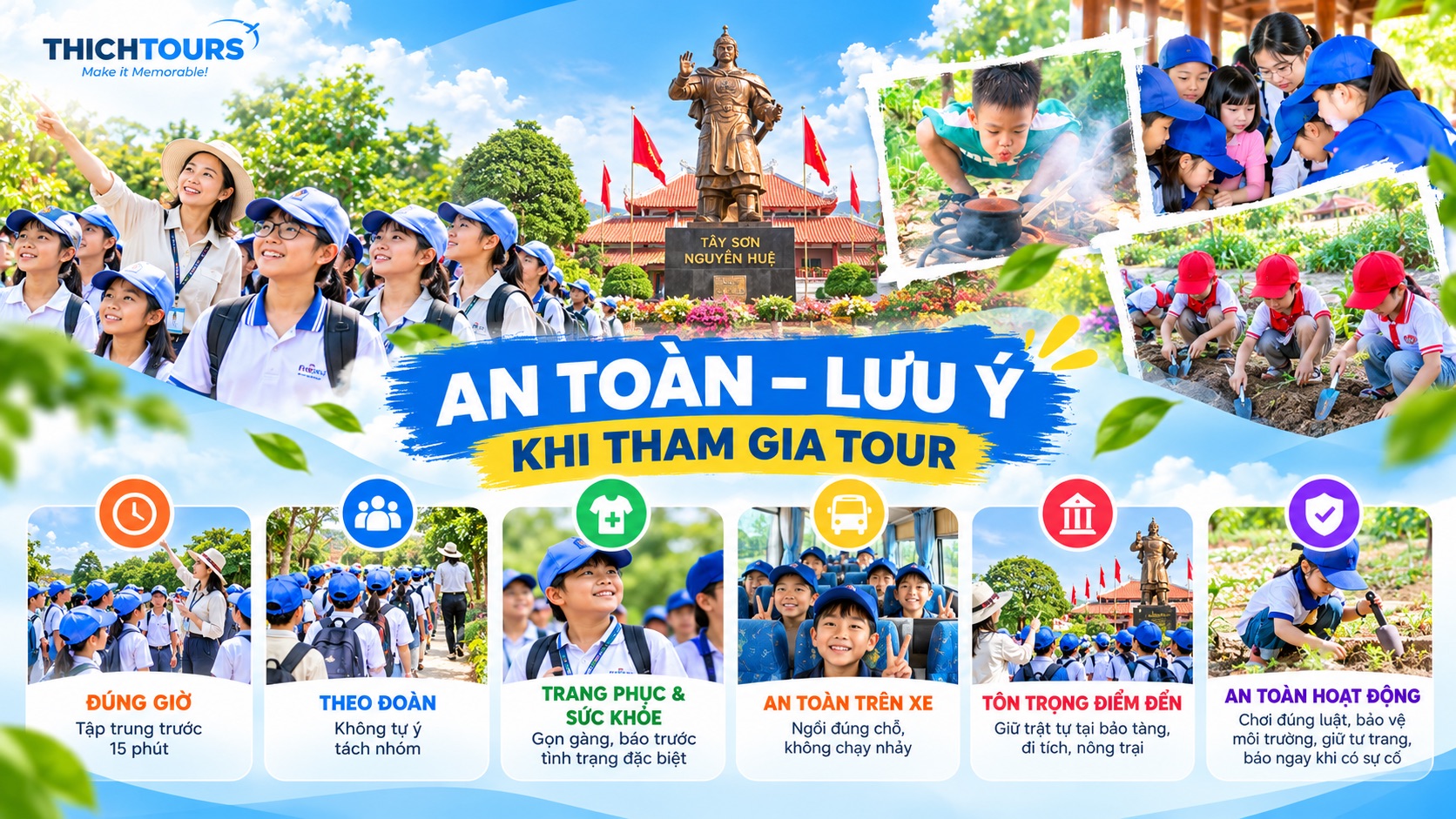 An toàn, lưu ý khi tham gia tour An toàn, lưu ý khi tham gia tour