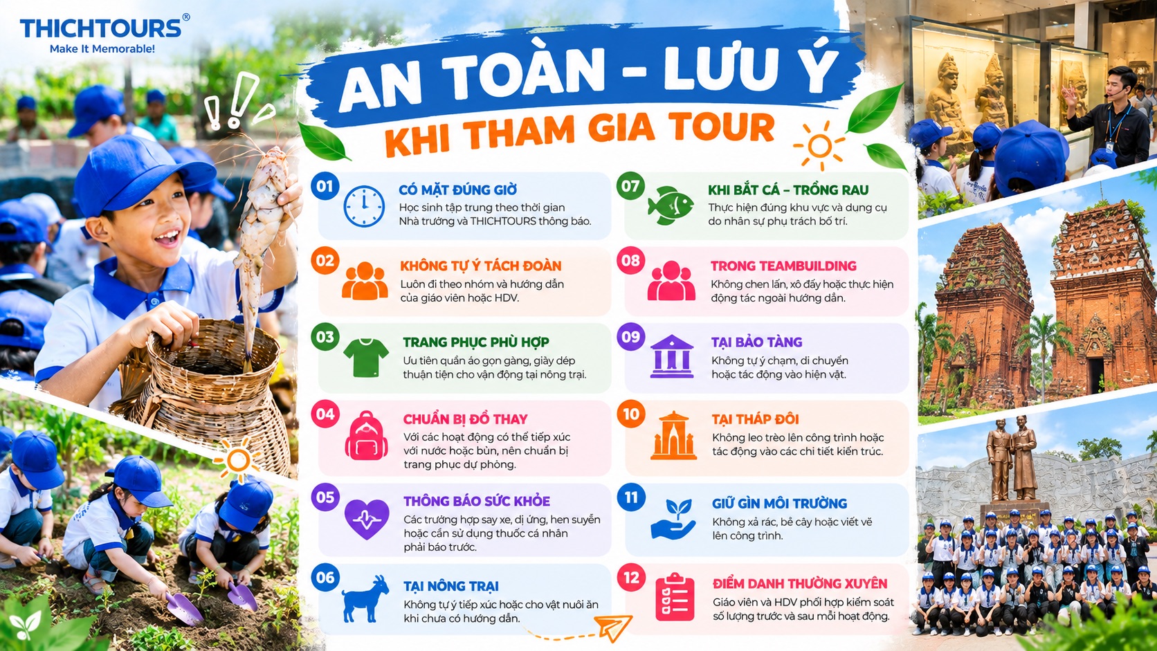 An toàn, lưu ý khi tham gia tour An toàn, lưu ý khi tham gia tour