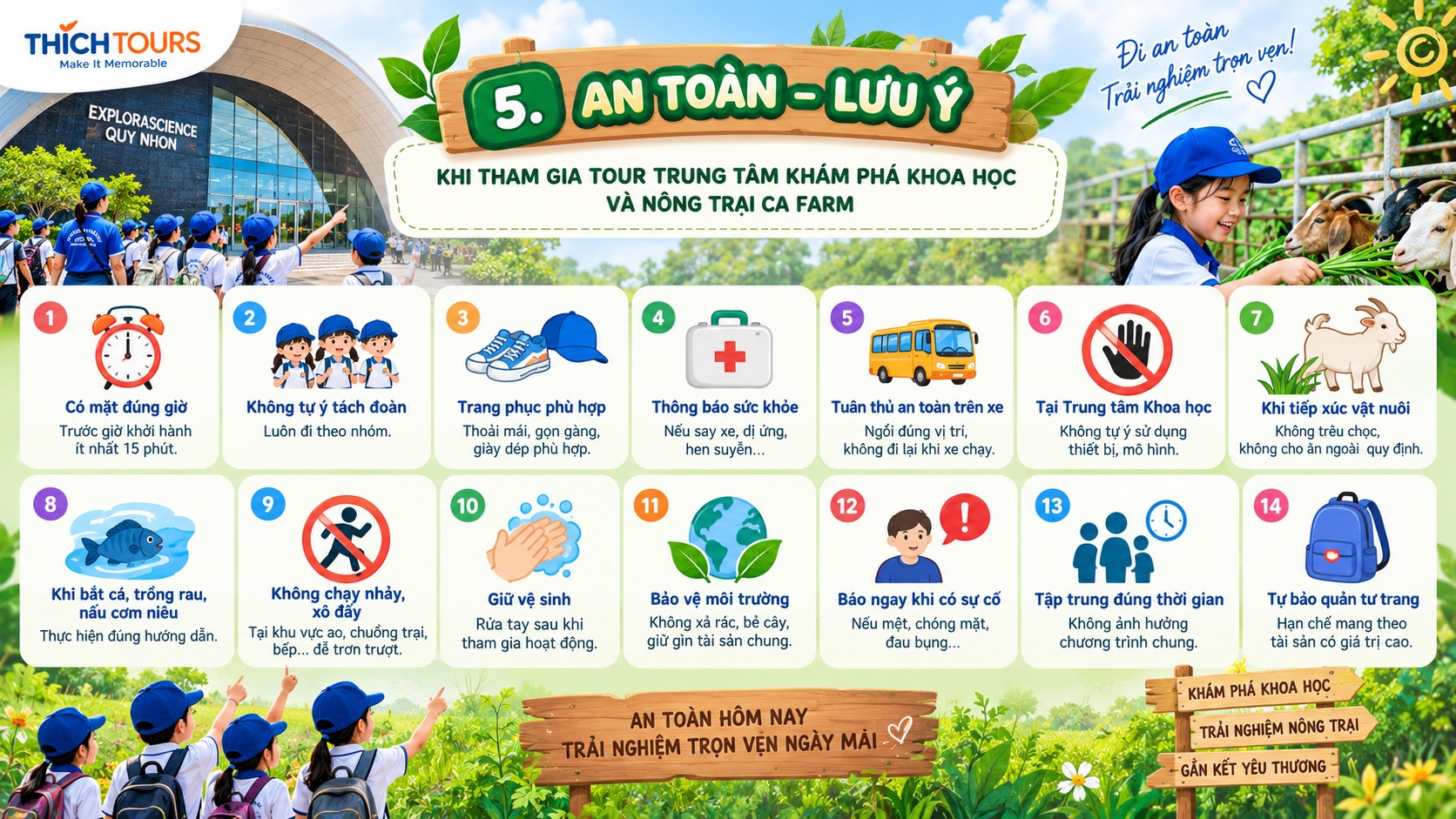 An toàn, lưu ý khi tham gia tour An toàn, lưu ý khi tham gia tour