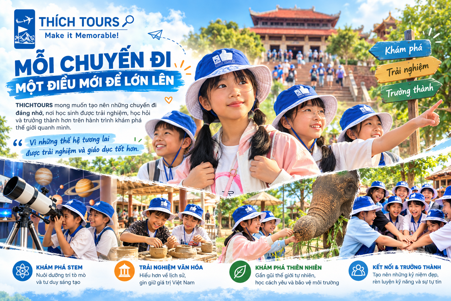 THICHTOURS – Đồng hành cùng thế hệ tương lai của Việt Nam. THICHTOURS - Đồng hành cùng thế hệ tương lai của Việt Nam.