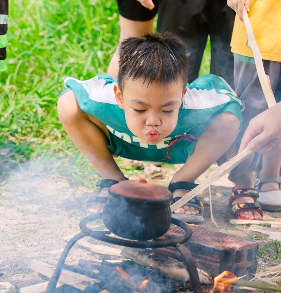 Thử thách nấu cơm tại Nông trại CA FARM