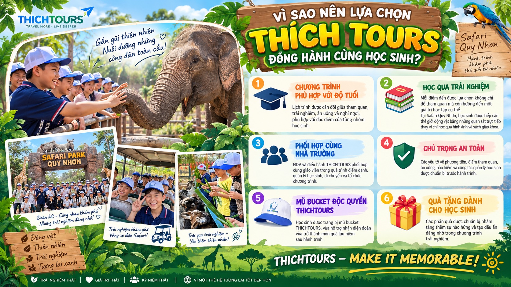 Vì sao nên lưạ chọn THICHTOURS?