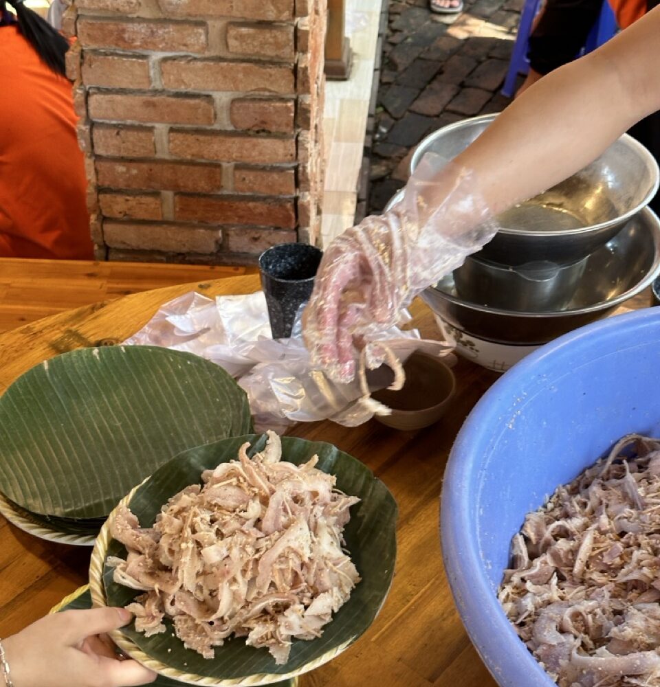 Nguyên liệu làm món Tré Bình Định