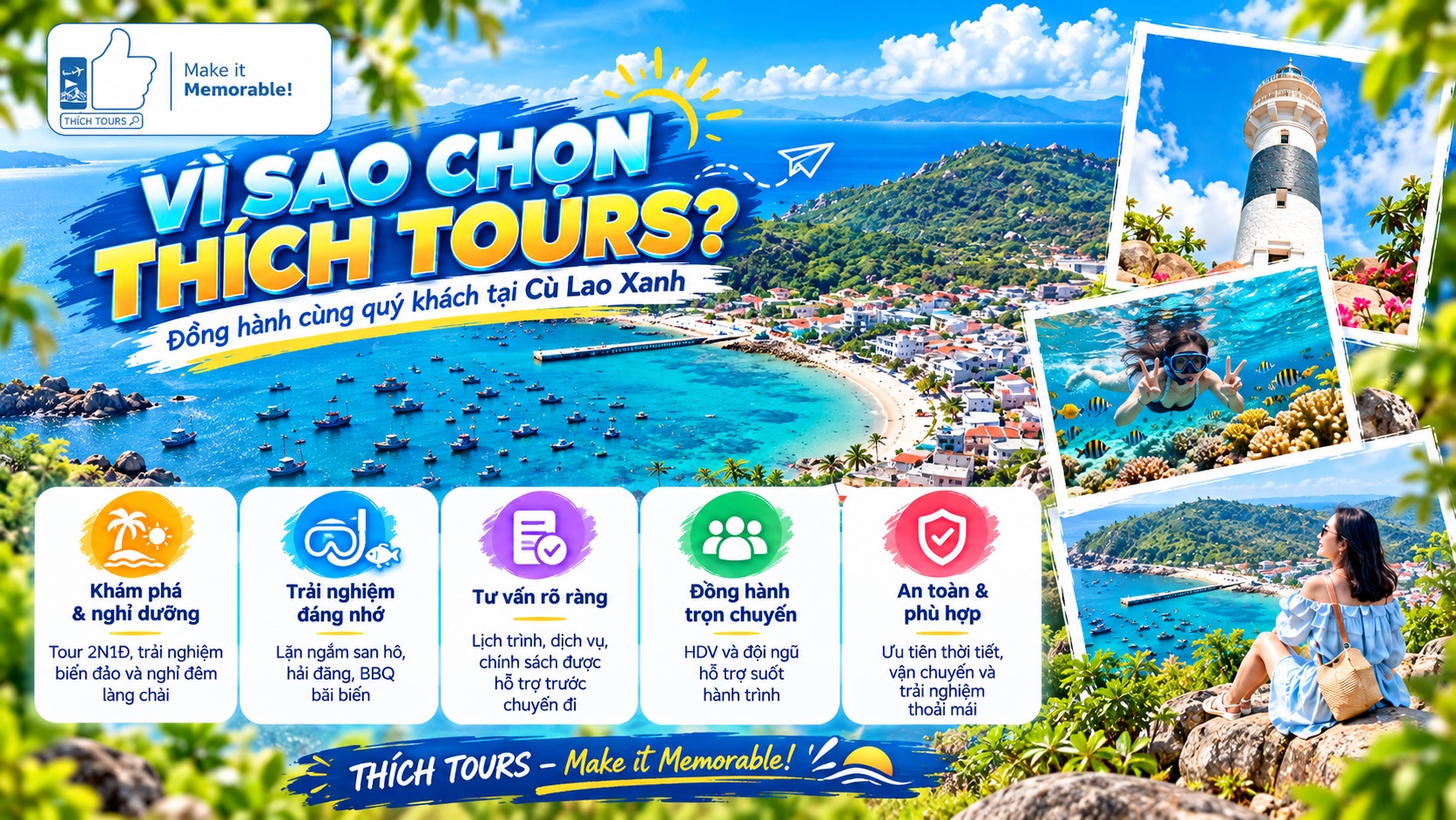 Vì sao nên lựa chọn THICHTOURS ?