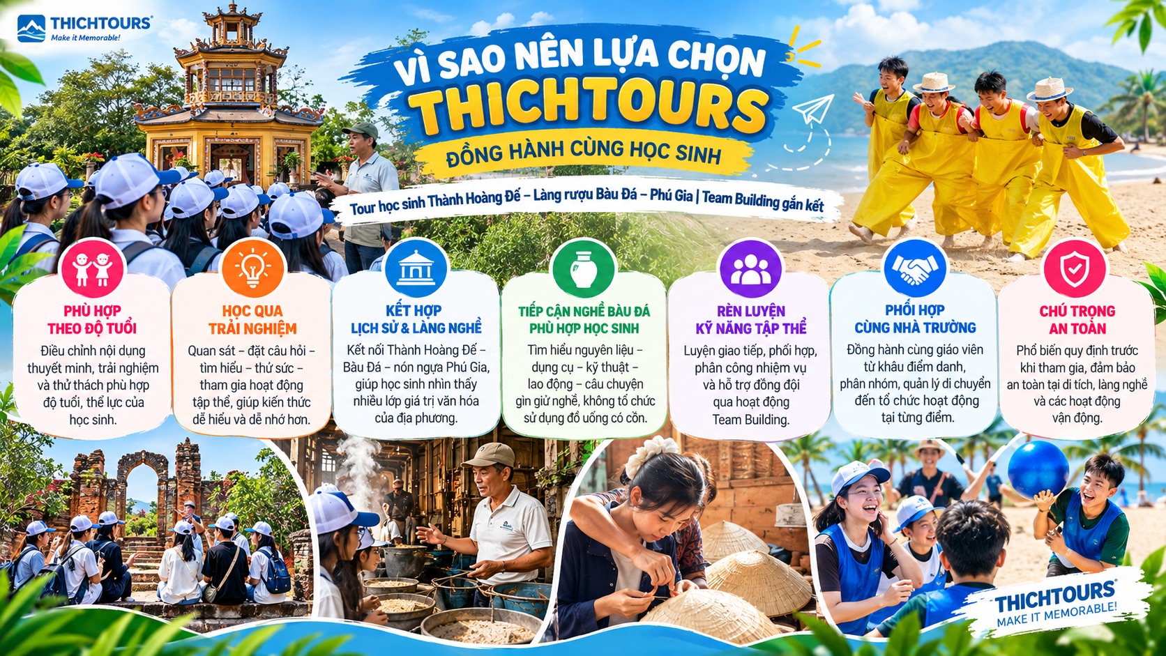 Vì sao nên lựa chọn THICHTOURS?